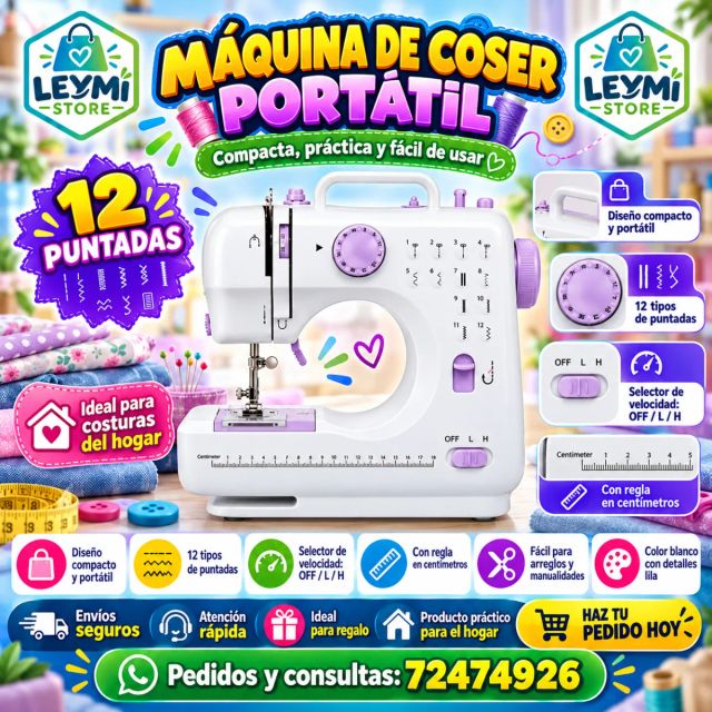 Maquina de coser portatil