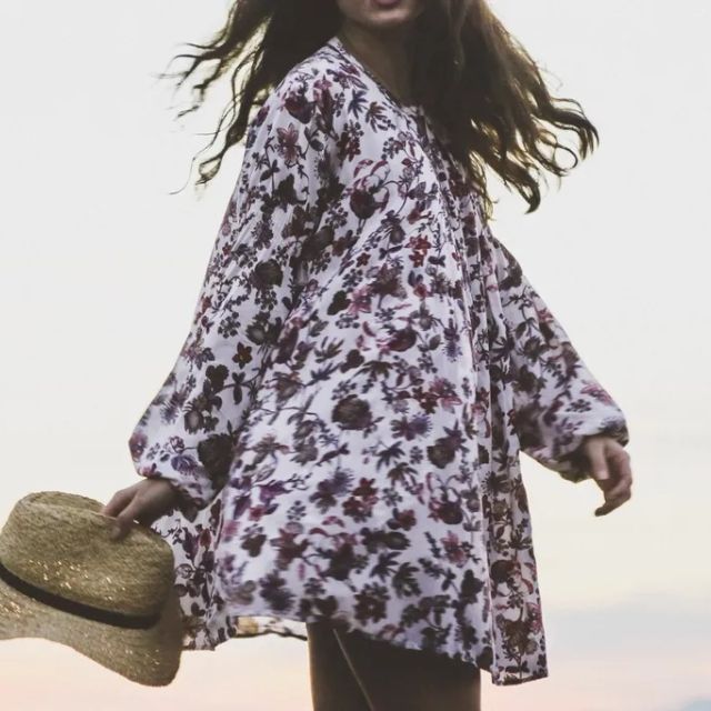 Blusa floral holgada