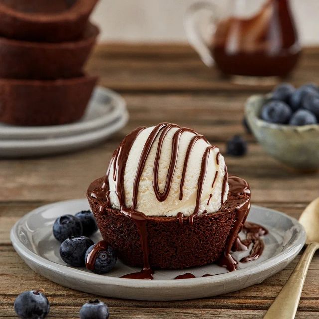 Brownie con Helado